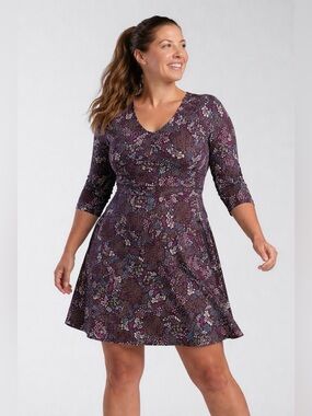 Title Nine Dream Dress Floral Tennis XL